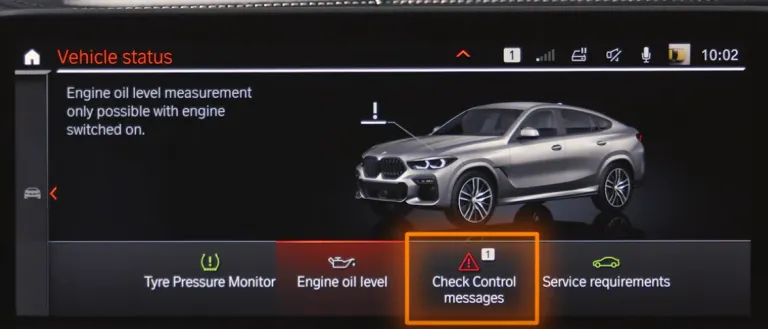BMW’s iDrive แสดงข้อมูลสถานะรถยนต์