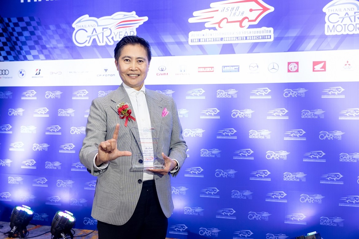 “ลามิน่า” รับรางวัลยอดจำหน่ายสูงสุด ประจำปี 2565 ในหมวดรางวัลเกียรติยศ Thailand Car & Motorcycle Marketing Awards 2022