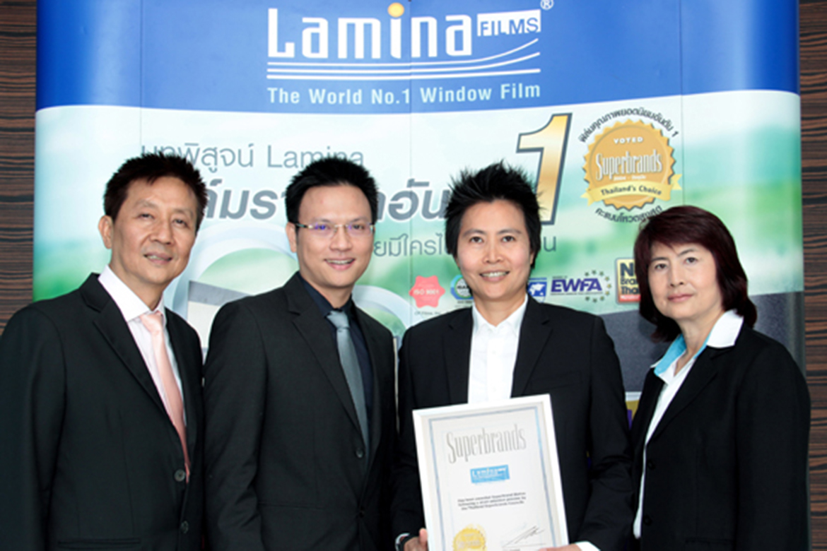 Film Lamina won the "Top Brand of the Year 2014" award, the highest number 1 consecutive for 11 years.