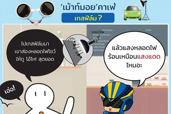 เทสฟิล์มกับหลอดไฟวางใจได้?