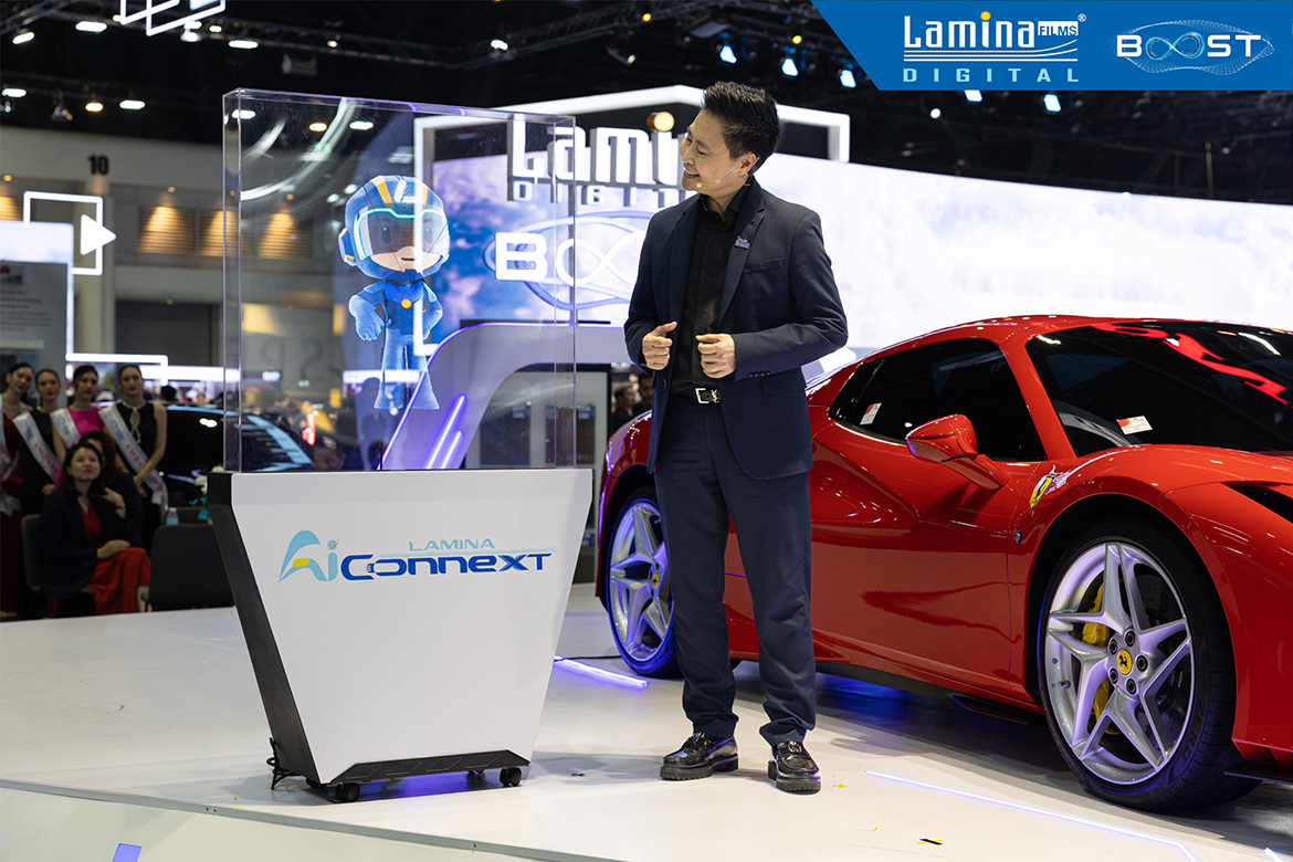 Lamina Films เปิดตัว Lamina Digital Ceramic Onyx  และ Lamina AI น้องลามิน ครั้งแรกในงาน Bangkok International Motor Show ครั้งที่ 45