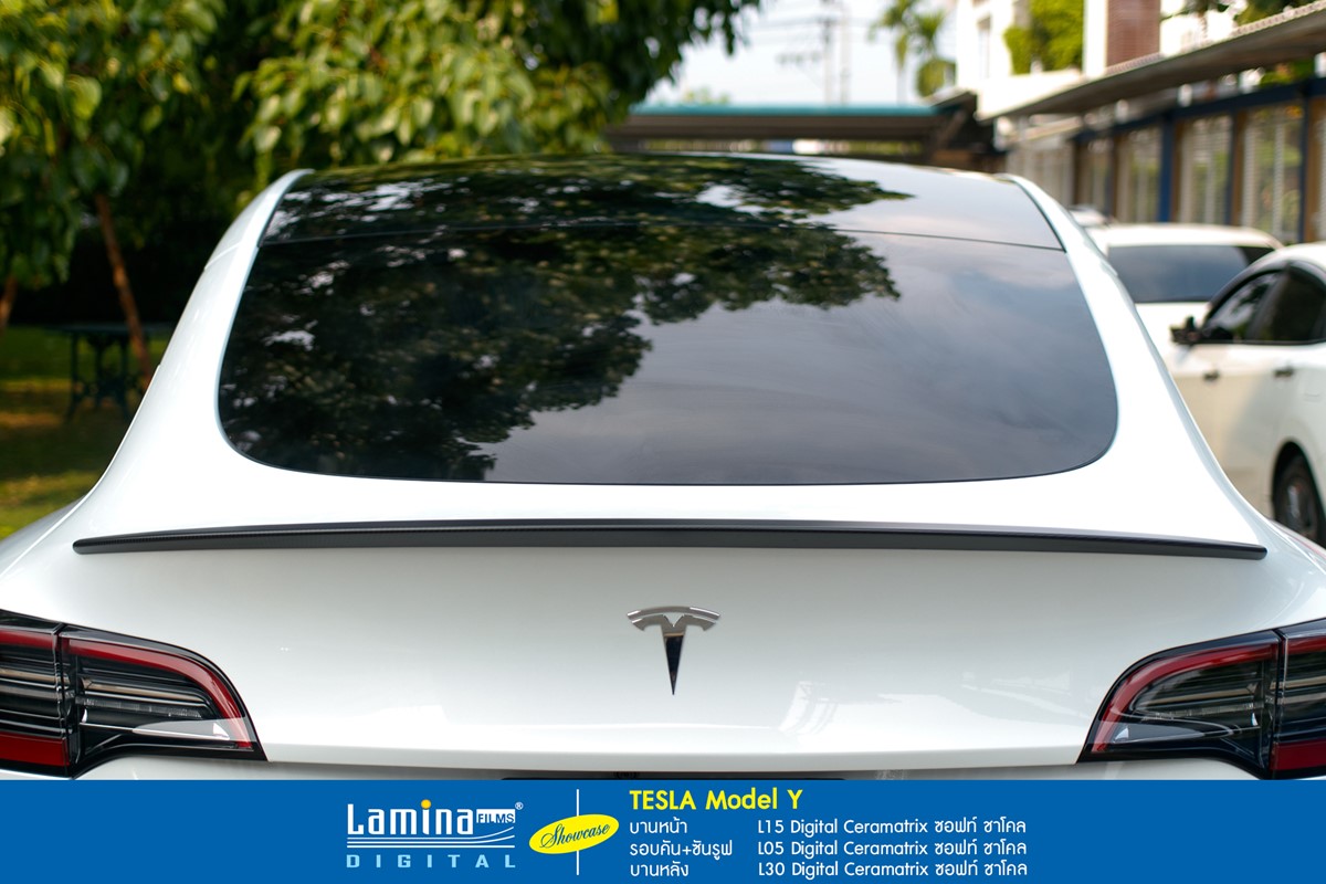 ฟิล์มเซรามิค lamina ceramatrix Tesla Model Y 3