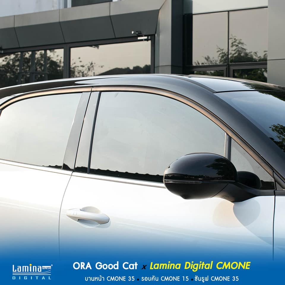 ORA Good Cat ติดตั้งฟิล์มกรองแสง Lamina Digital CM ONE รอบคัน เพิ่มความเป็นส่วนตัว