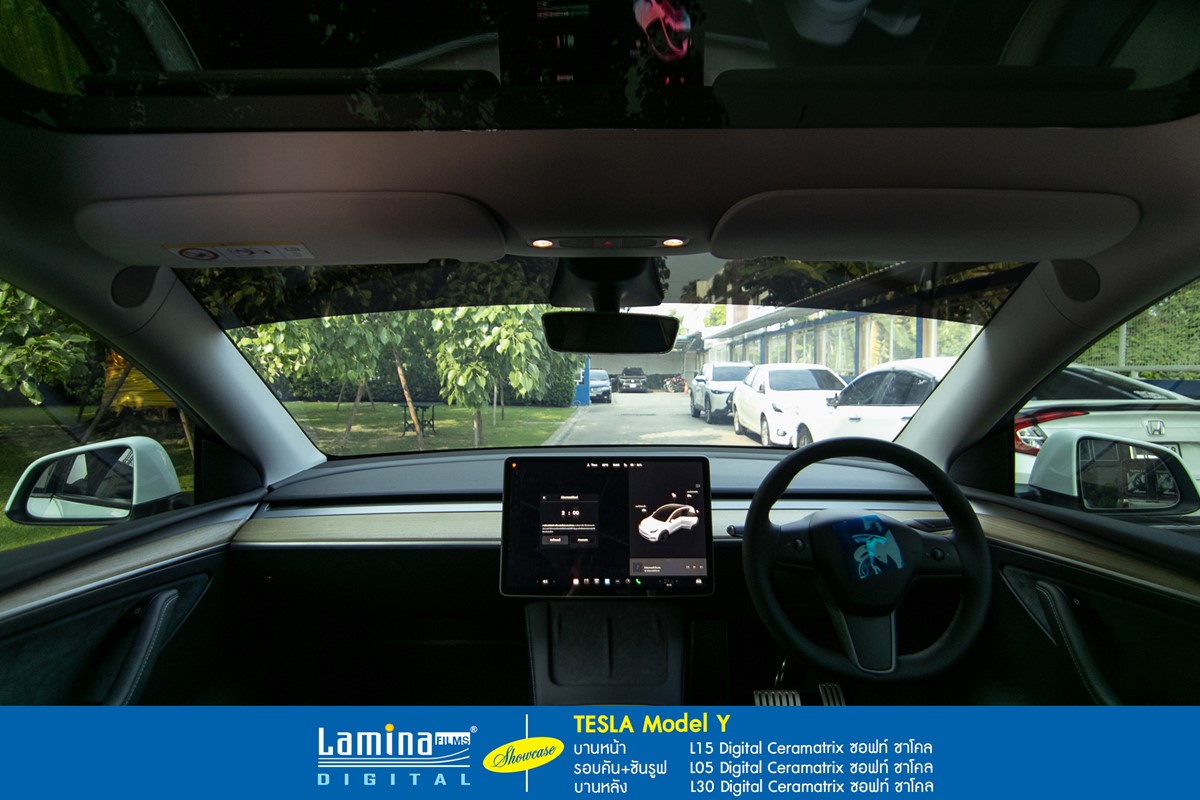 ฟิล์มเซรามิค lamina ceramatrix Tesla Model Y 7