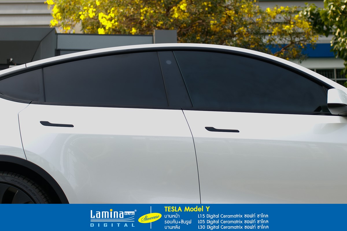 ฟิล์มเซรามิค lamina ceramatrix Tesla Model Y 2