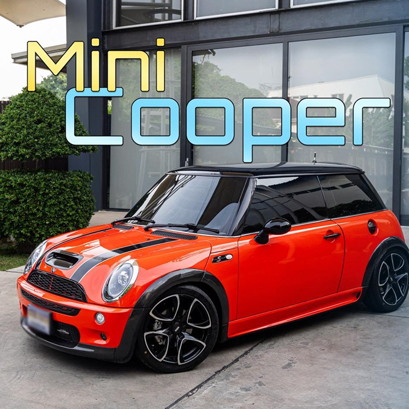 Mini Cooper สุดชิคกับสีสันสุดจับใจ เสริมการขับขี่กับฟิล์มที่สวยที่สุด สบายตาทุกแสง เลือกติดตั้ง Lamina Digital Ceramic IRIS Boost ฟิล์มเซรามิคหนึ่งเดียว ที่มี 3 นวัตกรรมที่ดีที่สุด บานหน้า Ceramic iRIS 35 (ความเข้ม 40%) รอบคัน Ceramic iRIS 15 (ความเข้ม 60%)