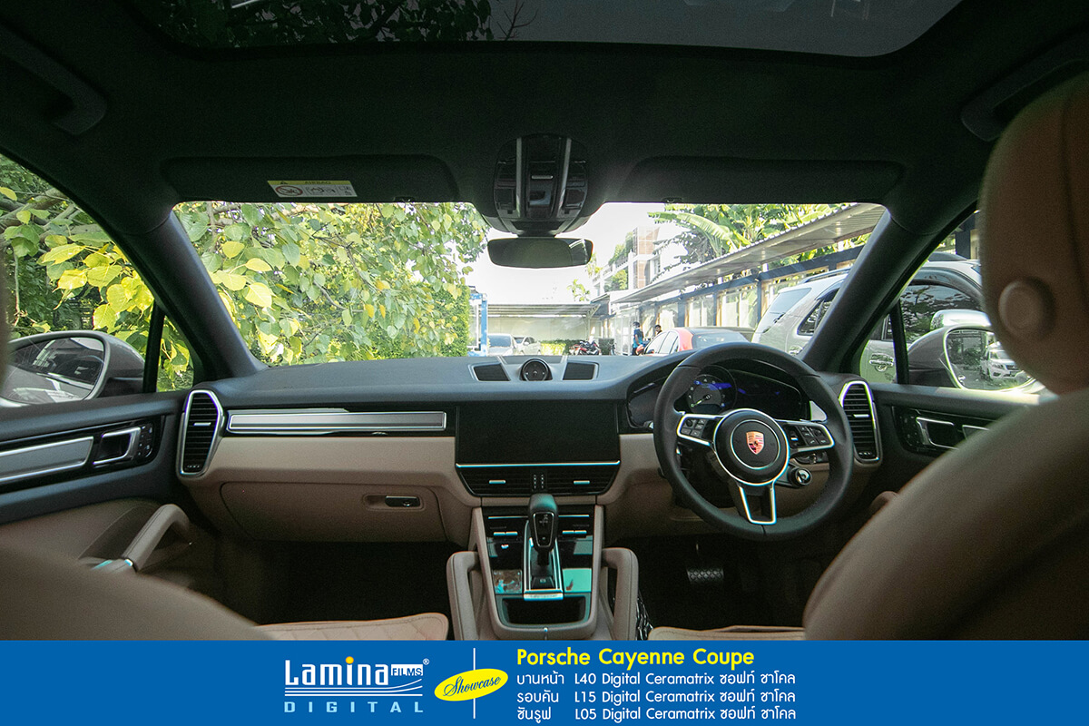 ฟิล์มเซรามิค lamina ceramatrix porsche cayenne coupe 6