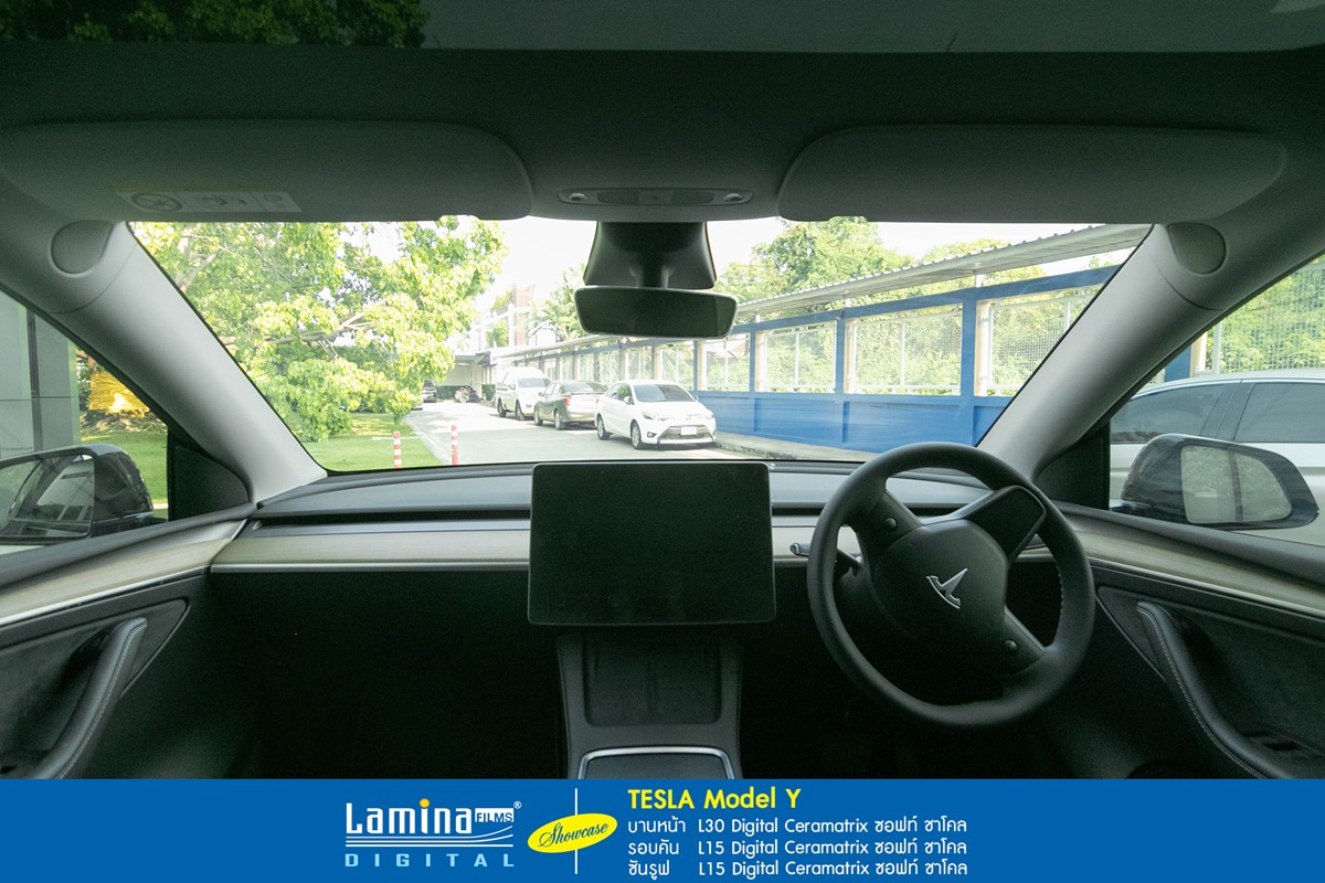 ฟิล์มเซรามิค lamina ceramatrix tesla model y 11