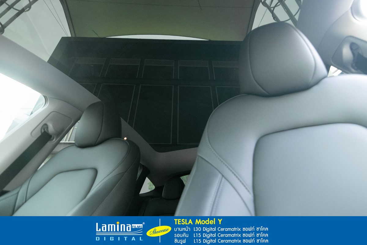 ฟิล์มเซรามิค lamina ceramatrix tesla model y 9