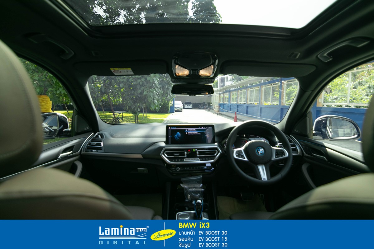 ติดฟิล์มรถยนต์ไฟฟ้า lamina ev boost BMW iX3 7