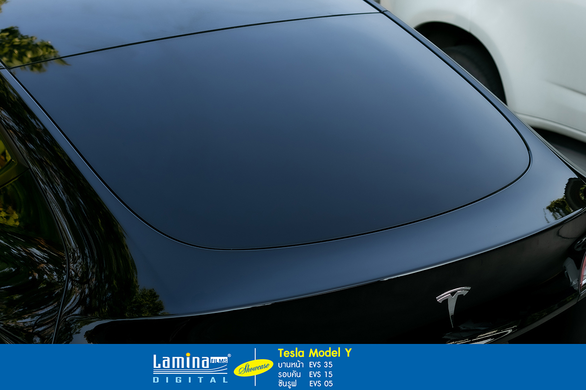 ติดฟิล์มรถยนต์ไฟฟ้า lamina evs boost Tesla Model Y 7
