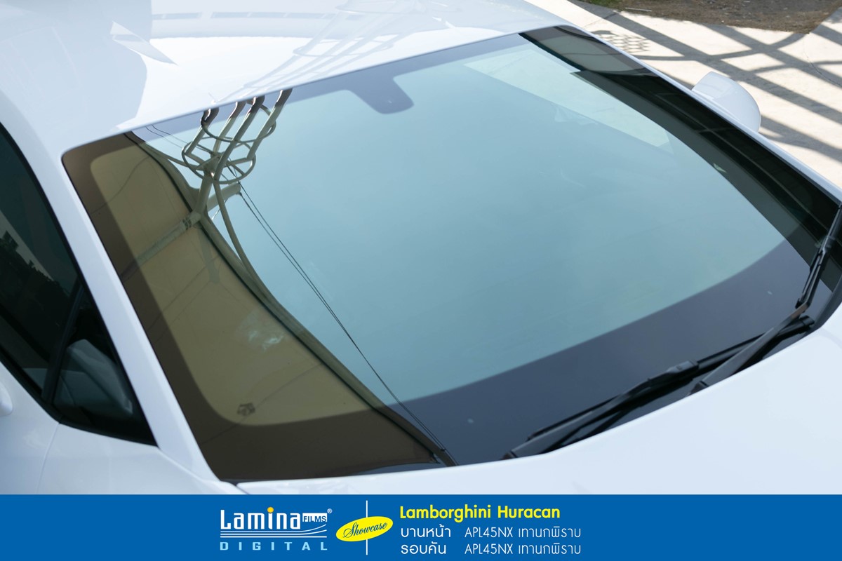 ฟิล์มดำ ฟิล์มสีชา lamina executive series Lamborghini Huracan 3