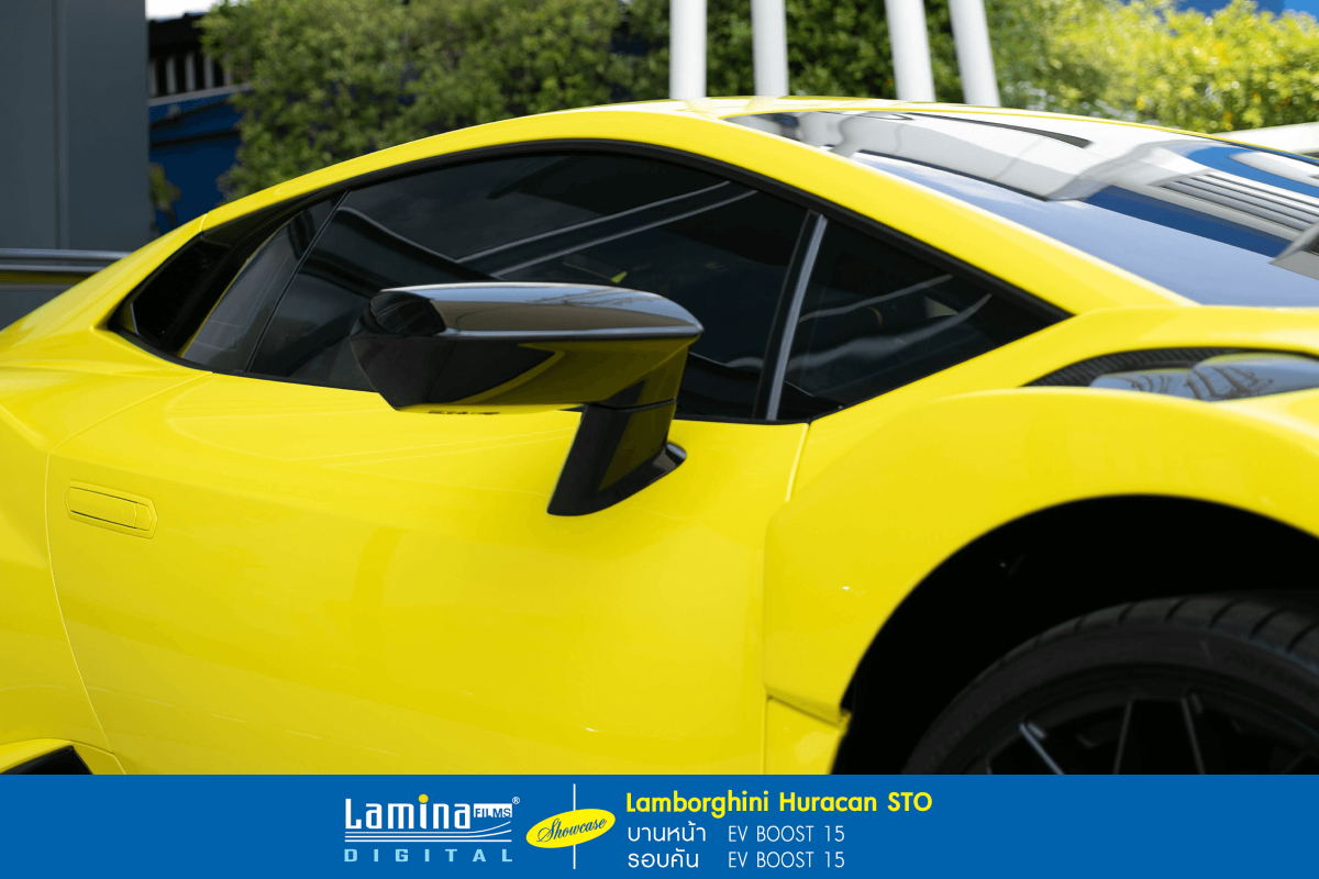 ติดฟิล์มรถยนต์ไฟฟ้า lamina ev boost Lamborghini Huracan STO 6