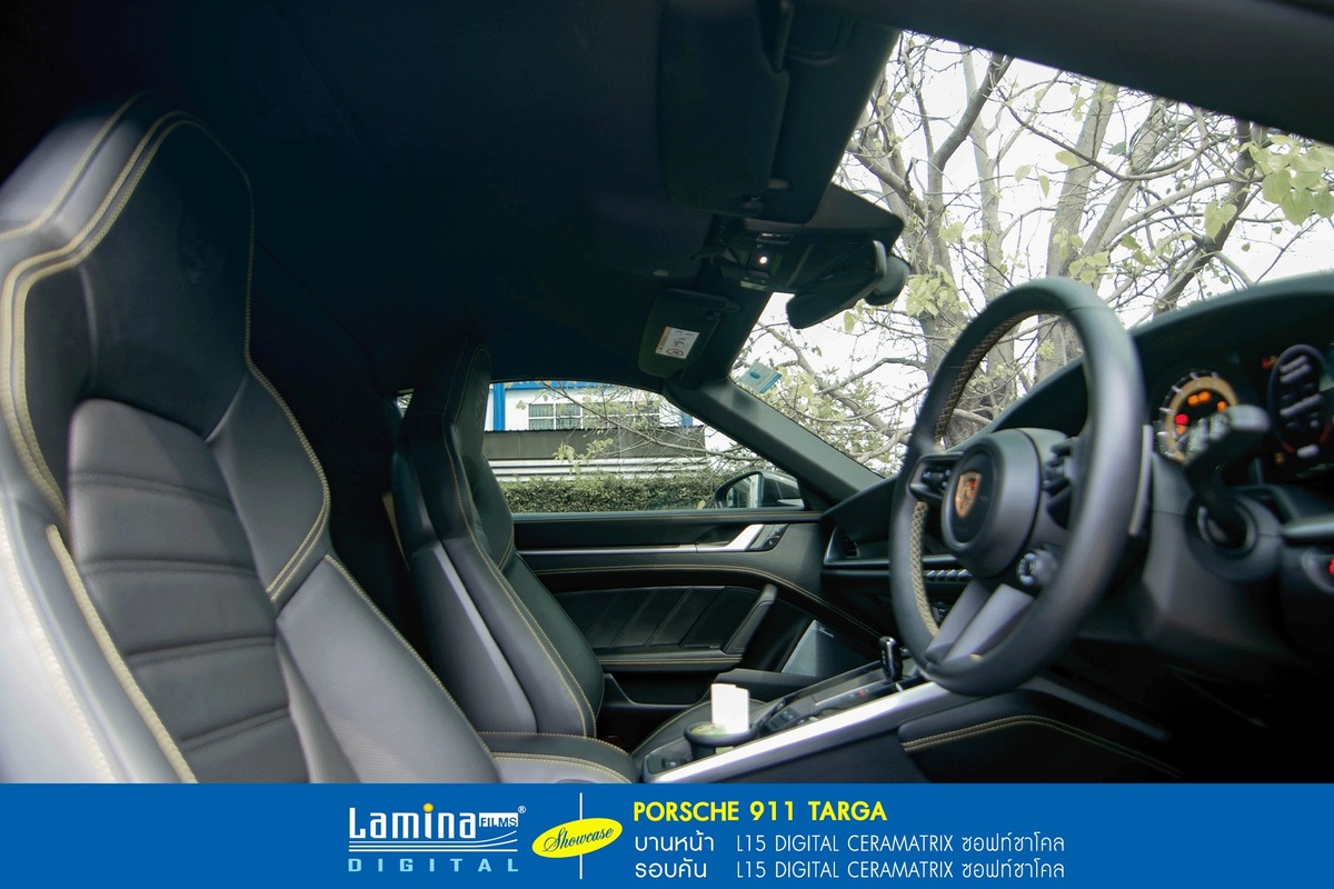 ฟิล์มเซรามิค lamina ceramatrix Porsche 911 Targa 6