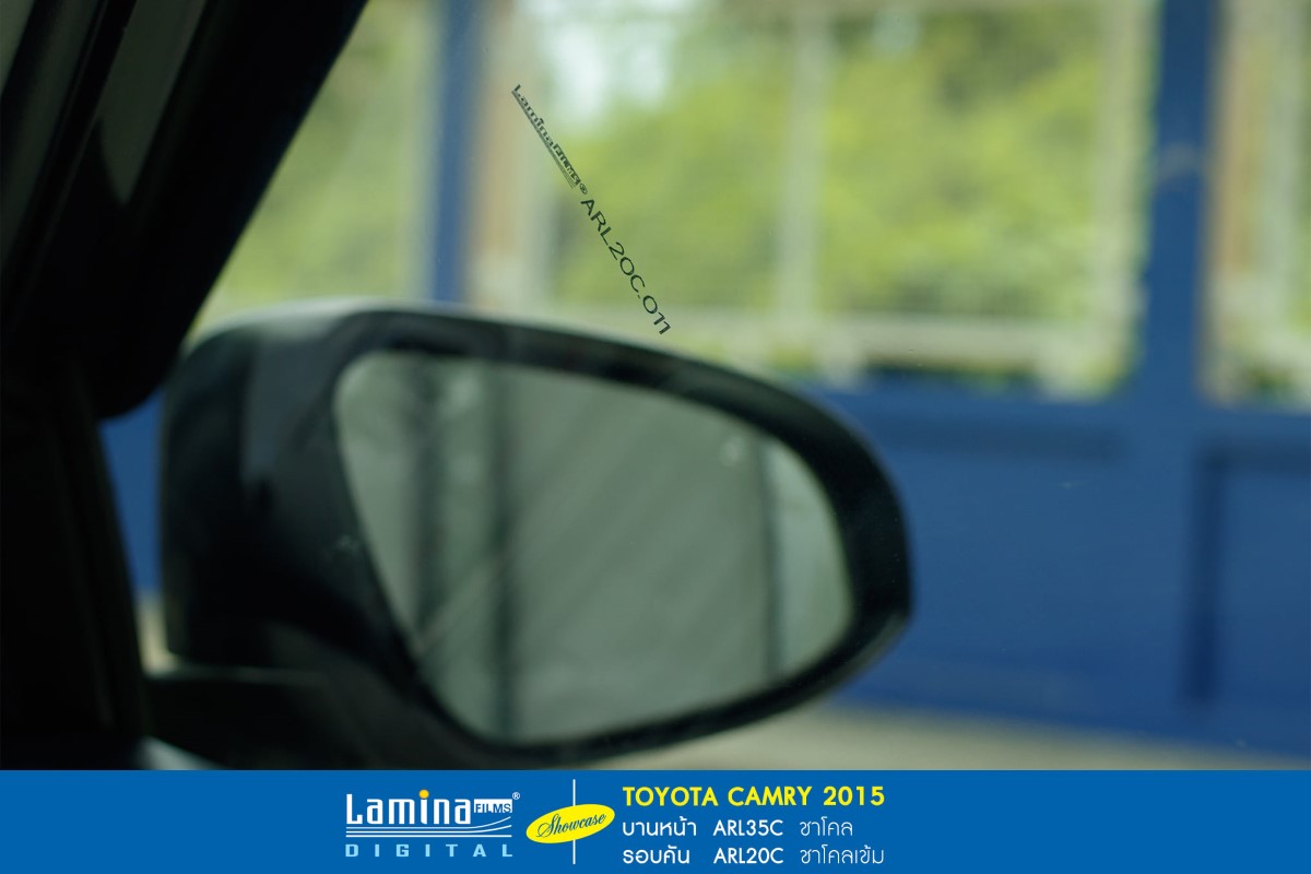 ฟิล์มดำ ฟิล์มสีชา lamina executive series Toyota Camry 2015 6