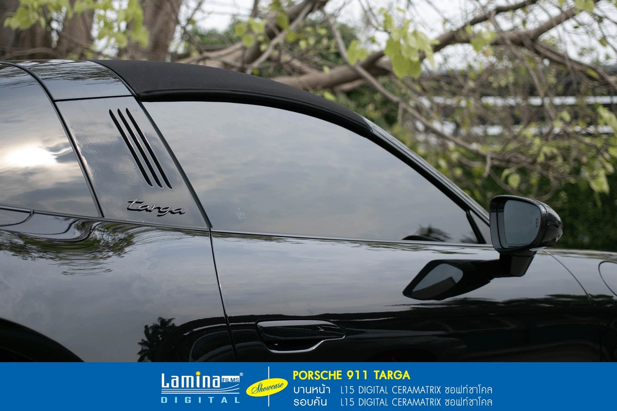 ฟิล์มเซรามิค lamina ceramatrix Porsche 911 Targa 3