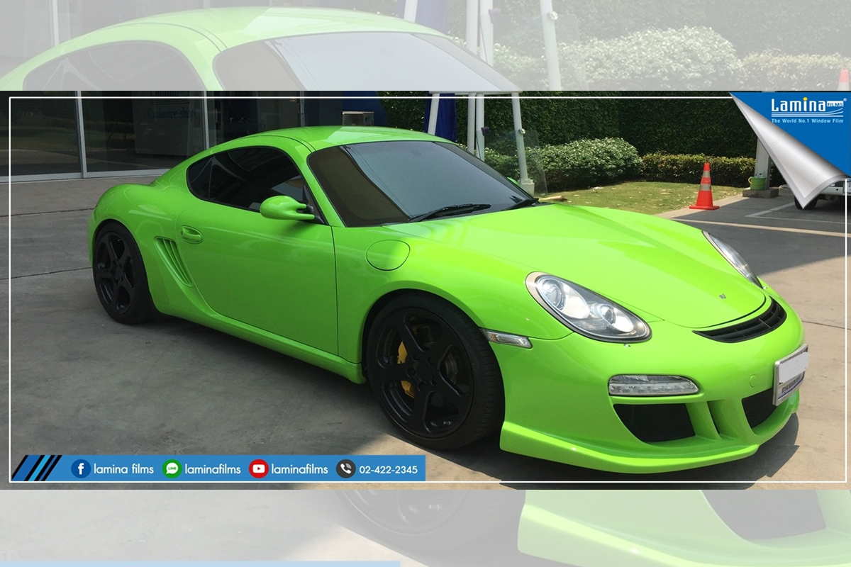 ฟิล์มรถ 60 lamina mystery series Porsche Cayman 1