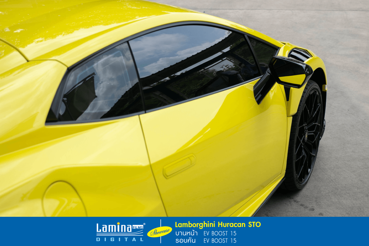 ติดฟิล์มรถยนต์ไฟฟ้า lamina ev boost Lamborghini Huracan STO 7