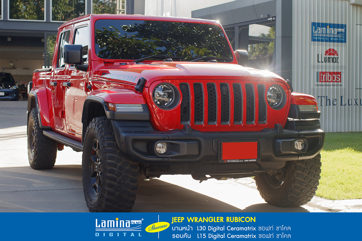 ฟิล์มเซรามิค lamina ceramatrix Jeep Wrangler Rubicon 1