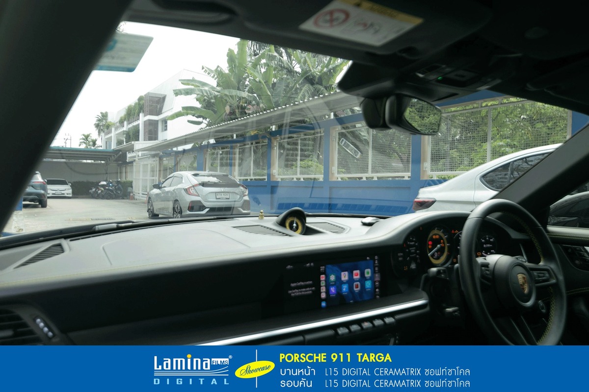 ฟิล์มเซรามิค lamina ceramatrix Porsche 911 Targa 7
