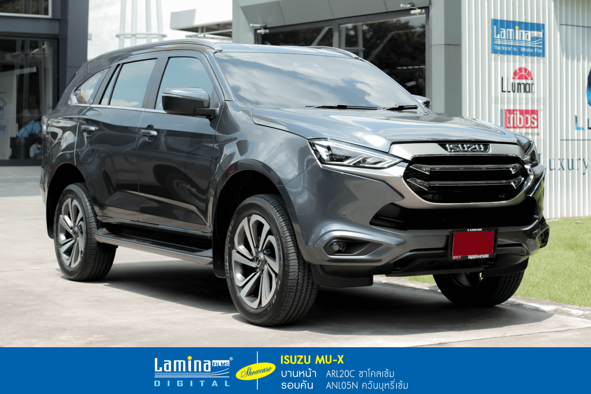 ฟิล์มดำ ฟิล์มสีชา lamina executive series ISUZU MU-X 10