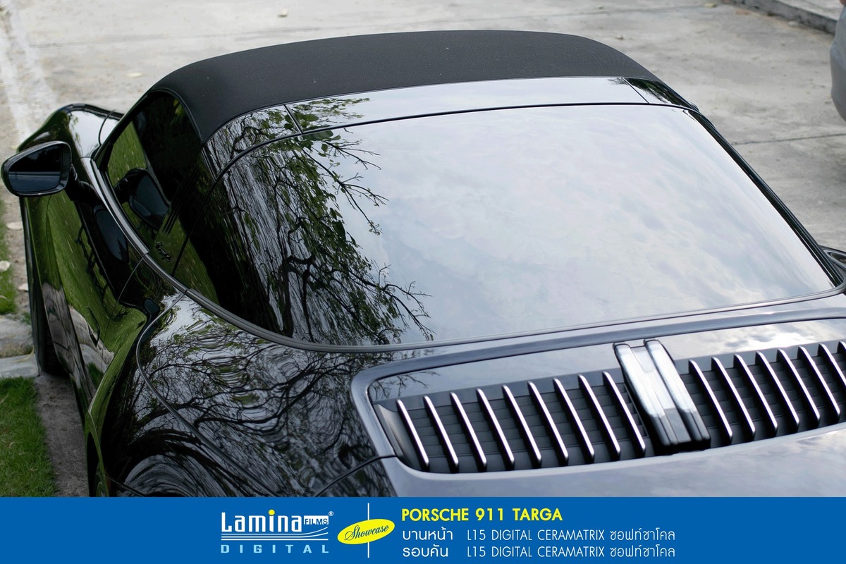 ฟิล์มเซรามิค lamina ceramatrix Porsche 911 Targa 5