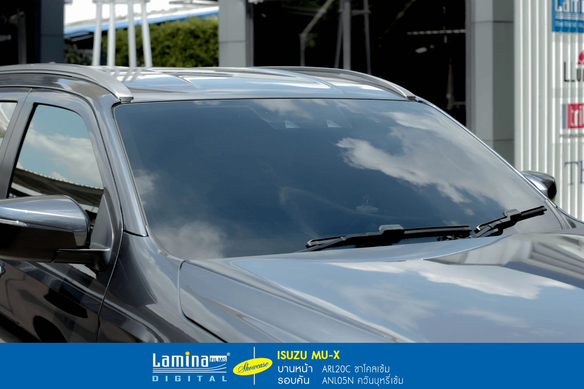 ฟิล์มดำ ฟิล์มสีชา lamina executive series ISUZU MU-X 2