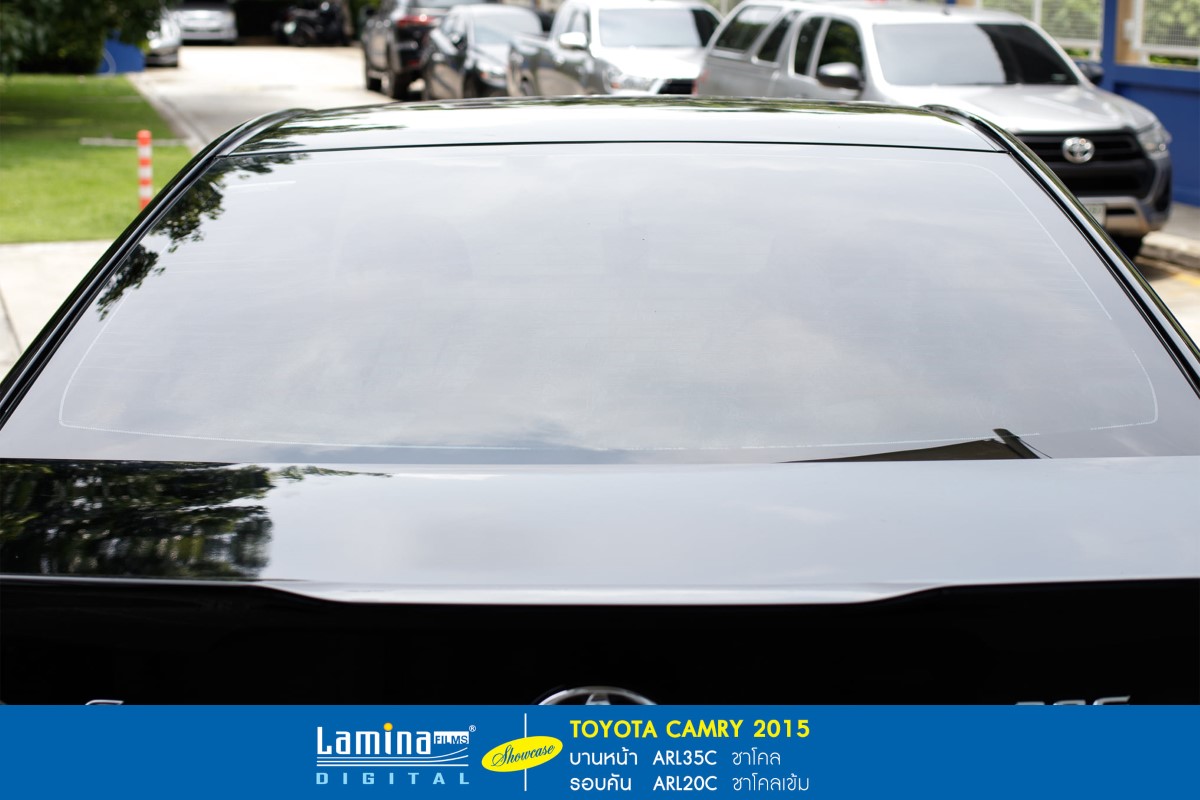 ฟิล์มดำ ฟิล์มสีชา lamina executive series Toyota Camry 2015 3