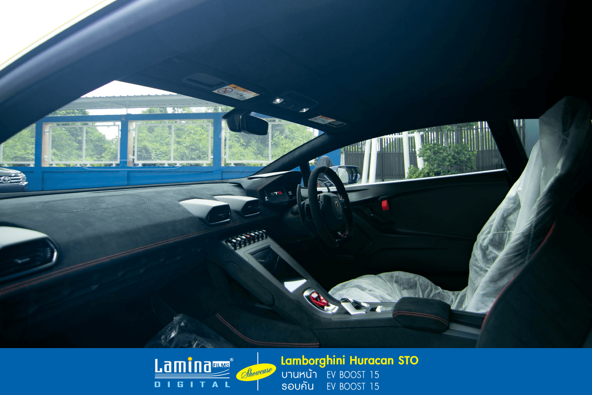 ติดฟิล์มรถยนต์ไฟฟ้า lamina ev boost Lamborghini Huracan STO 5
