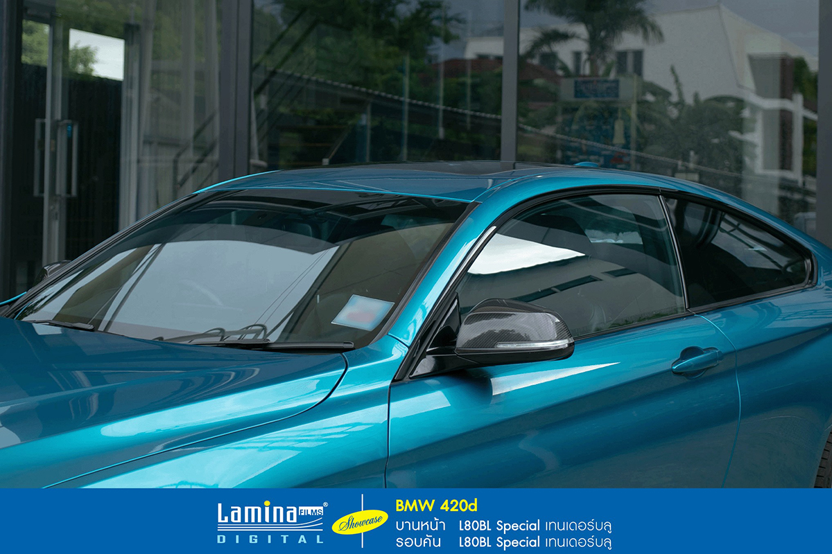 ฟิล์มใสกันร้อน  lamina special series BMW 420d 2