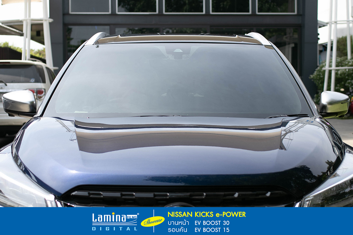 ติดฟิล์มรถยนต์ไฟฟ้า lamina ev boost nissan kicks e-power 3