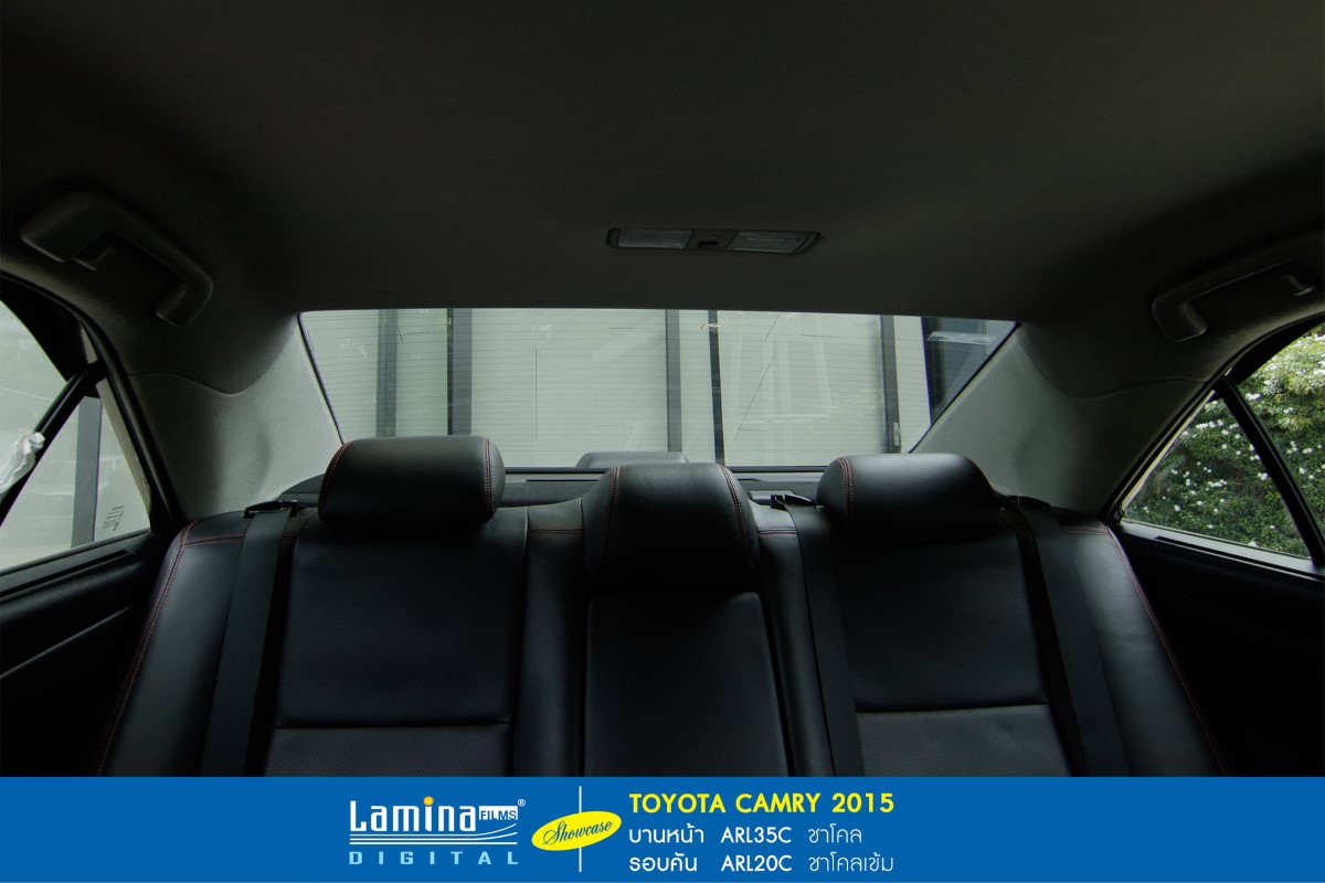 ฟิล์มดำ ฟิล์มสีชา lamina executive series Toyota Camry 2015 4